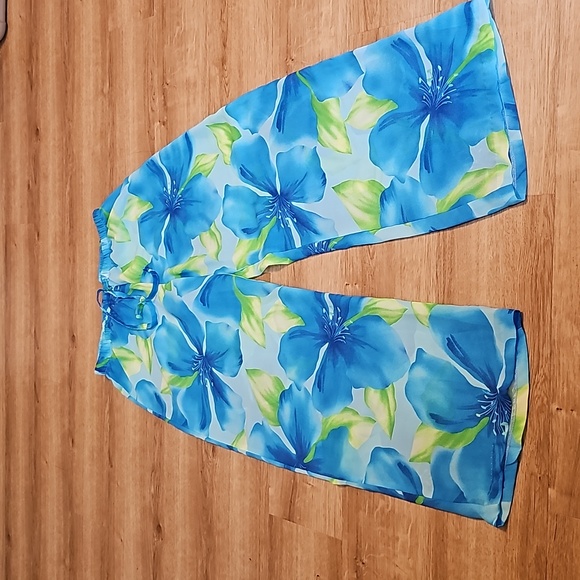 Jantzen Vintage Hawaiian Sheer Beach Coverup Pants Sz S - Picture 3 of 3